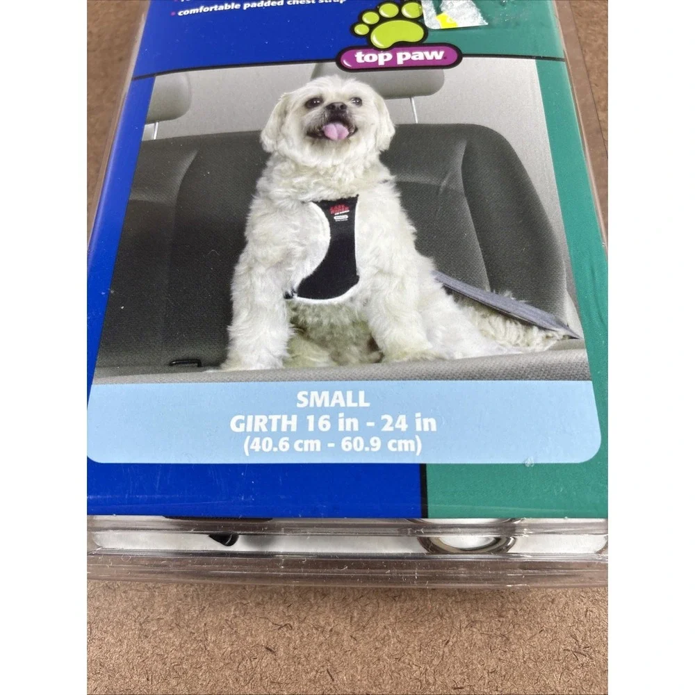 TOP PAW PET SAFETY HARNESS - SIZE SMALL - DOG CAR SAFETY BELT BRAND NEW